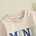 ZAXARRA Mommy and Me Matching Outfits Long Sleeve Crewneck Pullover Tops Mama Sweatshirt Mama and Mini Clothes (Blue,Baby,0-6 Months)