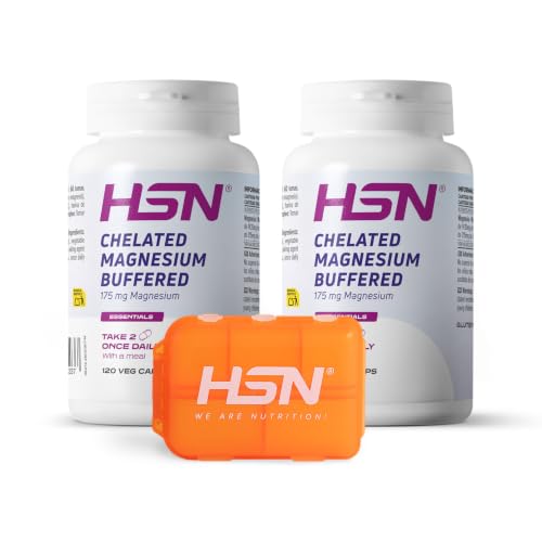 HSN Bisglicinato de Magnesio 350mg (dosis diaria) 2x 120 Cápsulas Vegetales