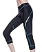 4ucycling Women Premium 3D Padded Breathable ¾ Cycling Tights