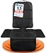 LIONSTRONG® Kindersitzunterlage Autositzschoner [ISOFIX GEEIGNET] - wasserabweisender Polyester Stoff schwarz - Sitzschutz Sitzschoner Auto Kindersitz - universell kompatibel (Schwarz)