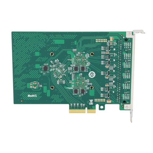 Tarjeta de red Gigabit PCIe con 6 puertos RJ45 Ethernet y chip I350 para PC de escritorio, compatible con Windows 7, 8, 8.1, 10, Server 2012, 2008, 2016, Freebsd, VMWare ESXi miniatura 7