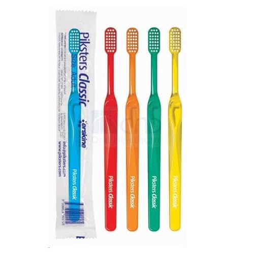 PIKSTERS Spazzolino da denti classico per adulti, 1 colore casuale