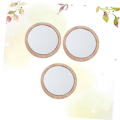 Espejo mini de maquillaje portátil rojo en forma de corazón miniatura 7
