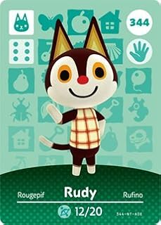 Rudy - Nintendo Animal Crossing Happy Home Designer Series 4 Amiibo Card - 344
