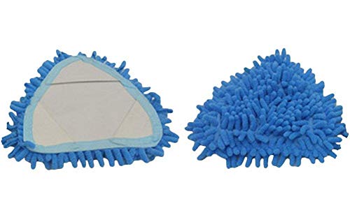 Depory 2X Mop Head Microfibra Chenille Mop Duster Head Triángulo Absorbente Agua Fregona de Repuesto Cabeza Herramienta de Limpieza del Hogar (Azul)