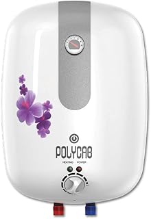Polycab Elanza Dlx Matt Finish 15 Ltr 2 Kw Electric Storage Water Heater (White)