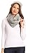 Sakkas 16139 - Balencia Cool Girl Long Wide Soft Fur Lined Infinity Scarf Beanie Hat Set - Grey - OS