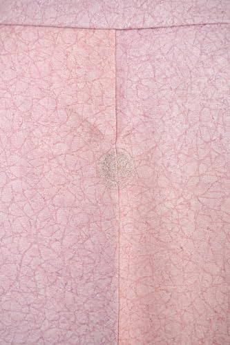 DEAR VANILLA Authentic Traditional Japanese Tango Chirimen Silk Iromuji Kimono for Women Robe Made in Japan KMC-0007 Pink