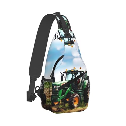 Mochila cruzada con diseño de tractor para hombres y mujeres miniatura 2