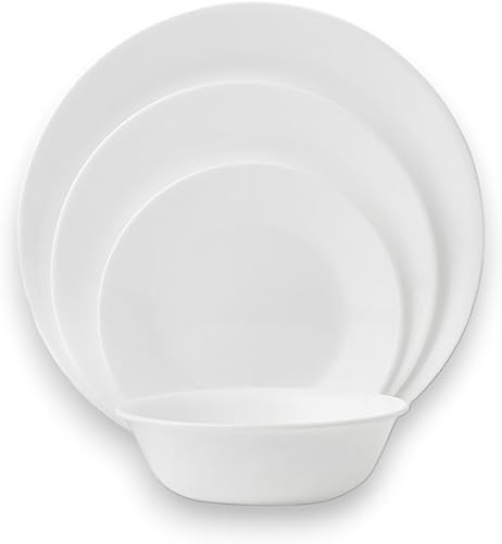 Miniatura 3 de Corelle Vitrelle - Juego de vajilla de 8 piezas para 2 piezas, triple capa resistente al vidrio y al astillado, juego de platos redondos ligeros y