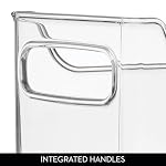 iDesign Stackable Plastic Pantry Bin with Handles, Clear - Image 6