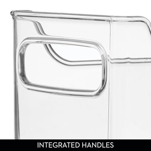 iDesign Stackable Plastic Pantry Bin with Handles for Cabinets or Fridge, Clear, Made in USA by iDesign - Image 5