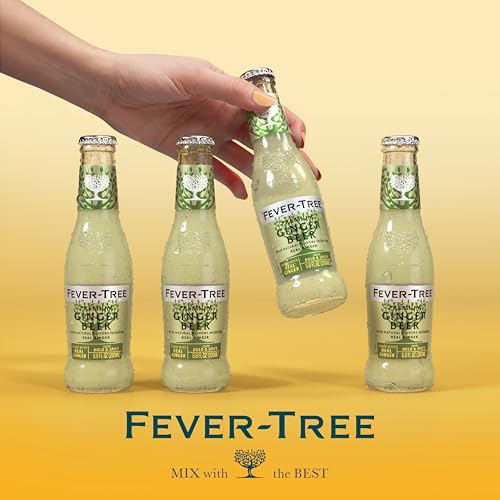 Fever-Tree Premium Ginger Beer, No Artificial Sweeteners, Flavourings or Preservatives, 6.8 Fl Oz (Pack of 24)