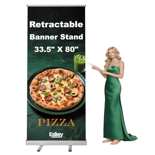 Retractable Banner Stand 33.5x80 with Carry Bag
