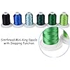 Amazon.com: Simthread Embroidery Machine Thread Kit 800Y 21 Spools Blue ...