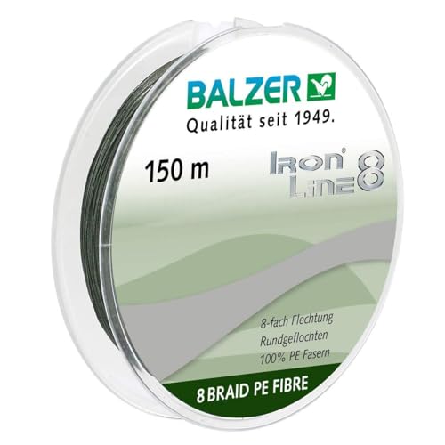Fil à pêche tressé anti-rupture Balzer Iron Line 8 brins