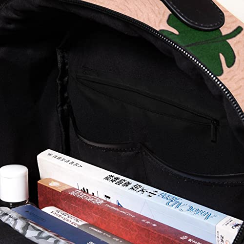 Mochila ligera de diseño botánico multicolor con correas adaptables 4