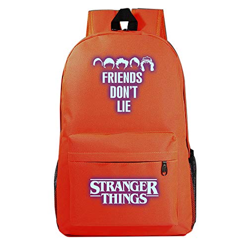 Mochila Stranger Things Niños  3 Niña Luminoso Impresión Adolescente Hombres Mochilas