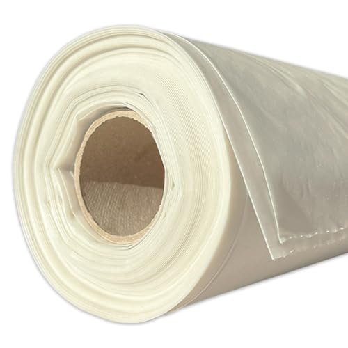 TECPLAST Bâche peinture en ROULEAU 3x25 m 40RPE Translucide - Economique - Film plastique de protection sol - Made in France