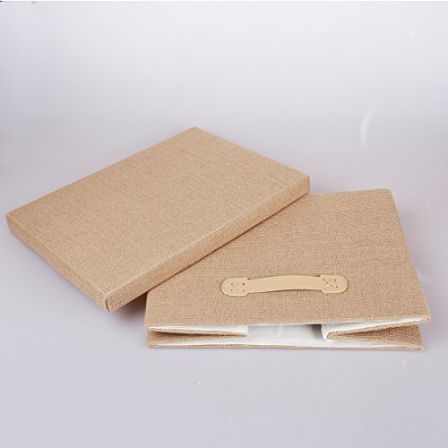 image for TheWarmHome Beige Decorative Storage box with Lid Memory Box Organizer