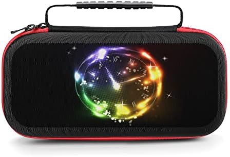 AoHanan Light Neon Clock Switch Carrying Case Compatible with Nintendo Switch Switch Game Case with 20 Games Cartridges Hard Shell Travel Protection Case for Nintendo Switch Console & Accessories