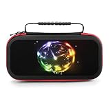 AoHanan Light Neon Clock Switch Carrying Case Compatible with Nintendo Switch Switch Game Case with