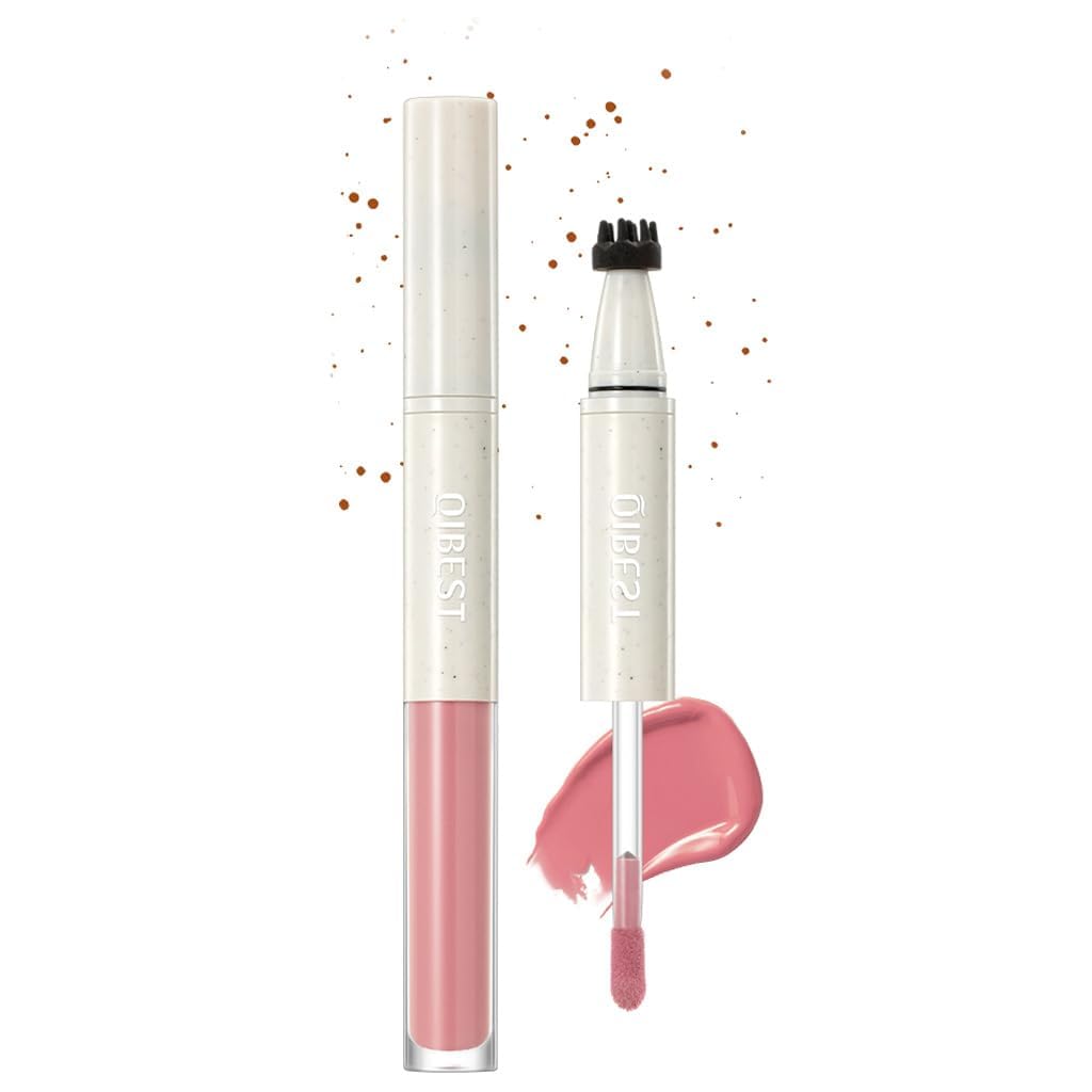 2PCS Natural Freckle Blush Pen, 2-in-1 Liquid Blush & Freckle Stamp for Summer Sunkissed Makeup, Long Lasting Sweatproof Quick Dry, Natural Lifelike Freckle Pen (01+03)