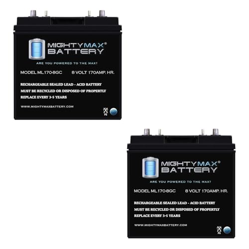Mighty Max Battery 8v 170ah Agm Dual Terminal Replacement Battery Compatible ...