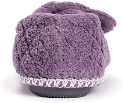 MUK LUKS womens Women's Marylou Adjustable Open Toe Full Foot Slipper, Lilac, Large US