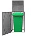 Produktbild vidaXL Mülltonnenbox für 1 Tonne Poly Rattan Müllbox Mülltonnenverkleidung
