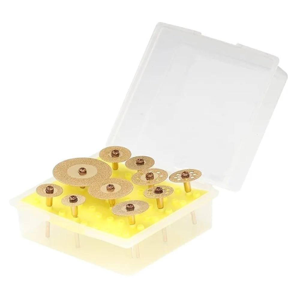 Juego de brocas con fresas soldadas | Juego de 10 piezas con vástago redondo de 1/8 de pulgada; diseñado for herramientas rotativas(10pcs set B)