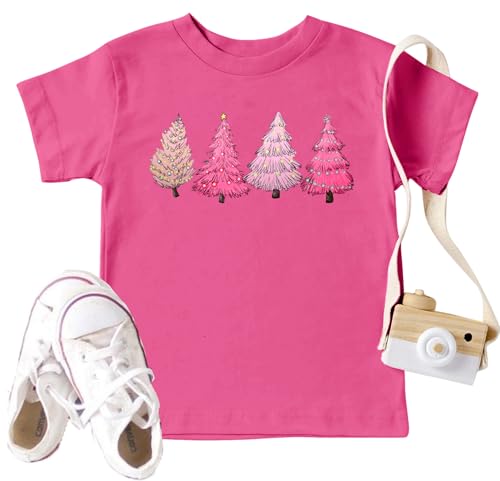 Image of Christmas Tree Shirt for Toddler Boys Girls Merry Christmas T-Shirts Short Sleeve Holiday Tee Xmas Gift Tops