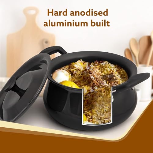 Handi de aluminio de 3,5 litros con placa de 4 mm de grosor color negro 7
