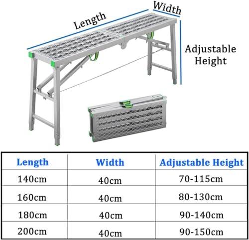 Tabouret pour chevaux pliant portable et échafaudage réglable de chantier - 3