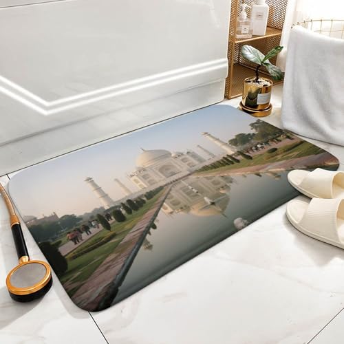 Alfombras de baño lujosas con estampado de jardines de diseño textil 6