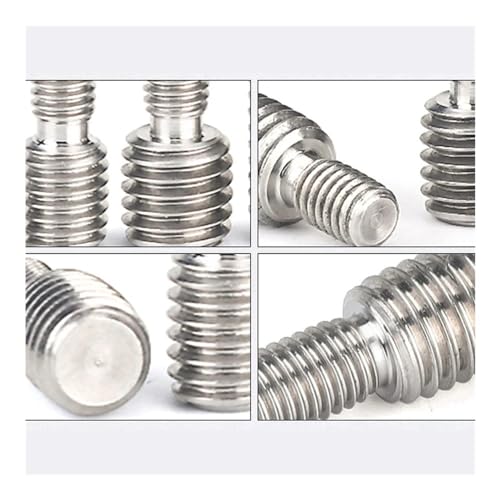 Image of 304 Stainless Steel Thread Adapter Male to Male M3 M4 M5 M6 M8 M10 M12 M14 M16 to M20 Double Head Transfer Screw Bolt (M3x6-M5x6,4)