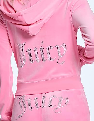Juicy Couture Bling Hoodie Hothot Lg (Us 10-12) #TOP1