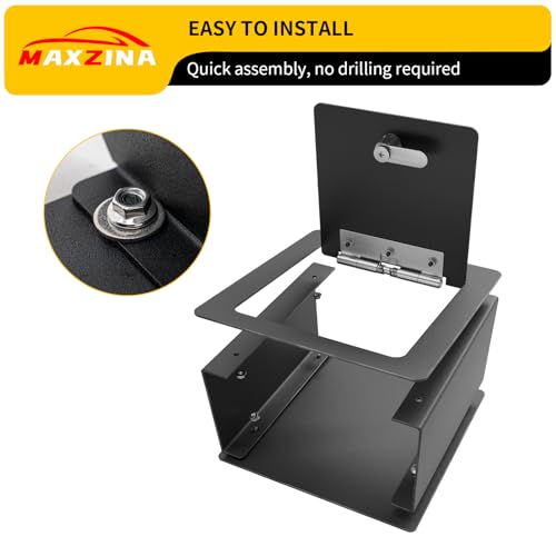 Maxzina Center Console Safe Lock Box Compatible with 2023-2025 Honda Pilot Armrest Security Organizer Center Console Safe Vault Lockbox with 3 Digit Combo Password for 2024 Pilot Accessories