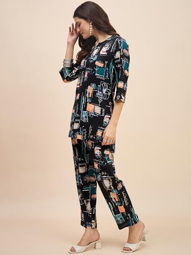 Image of Truvon Fashions Women Cord Set, Kurta and Pant Set