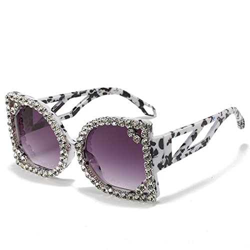 Lunettes de soleil de luxe pour terrasse et plage grand format carré rétro UV400