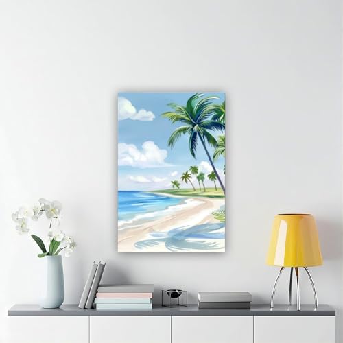 Poster aquarelle Bavaro Beach idée cadeau originale décoration 60x90