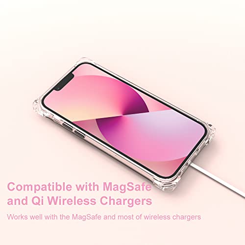 Wuwedo For Iphone 13 Crystal Clear Case With Detachable Adjustable Crossbody Strap, Slim Fit Shockproof Protective Phone Case With Anti-Lost Shoulder Neck Lanyard For Girls And Women #TOP6