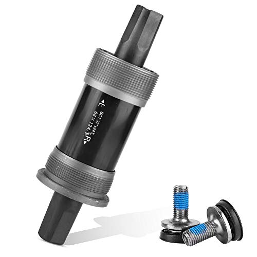 Vgeby1 Bike Bottom Bracket Square Hole Crank Axis, Bicycle Middle Mountain Bike Center Shaft For Square Tapered Spindle Crank(68X124.5L) #TOP7
