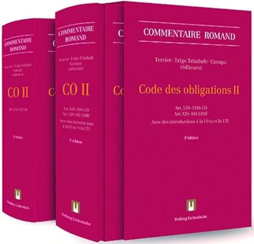 Code des obligations II (CO II): Art. 530-1186 CO; avec des introductions à la LFus et à la LTI (Commentaire romand)