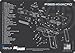 EDOG P365-XMACRO Gun Cleaning Mat - Schematic (Exploded View) Diagram Compatible with Sig Sauer P365XL Series Pistol 3 mm Pad Protect Your Firearm Magazines Bench Surfaces Gun Oil Solvent Resistan