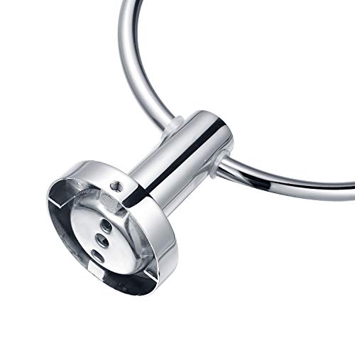 Cozysmart Towel Ring Hand Towel Holder,Stainless Steel Wall Mount 6.1 Inch Diameter Circle Rings Door Hanger Rack Set For Bathroom And Kitchen #TOP3