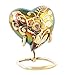 Brass Cremation Urns for Human Ashes with Beautiful Box Heart Shape Decorative Urn for Dog and Cat Ashes Funeral Burial Memorial Carefully Completely Handcrafted Holds Up to 3 Cubic Inches