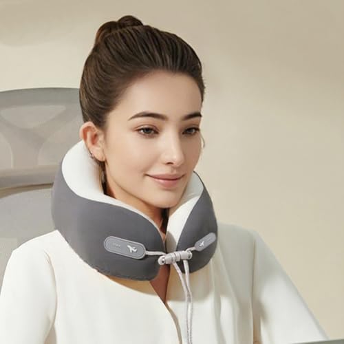 PROMUN Travel Pillow 100% Pure Memory Foam Travel Neck Pillow, Traveling Pillow for Airplane、Car、Home、Office (Grey) by PROMUN - Image 7