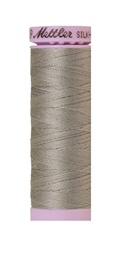 Hilo de algodón Mettler Silk-Finish 150 m gris titanio miniatura 1