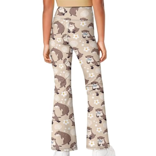 Rnyleeg Girls Flare Leggings 5-14 Years Girls Clothes High Waisted Dance Yoga Flared Pants Soft&Comfortable Leggings for Kids4